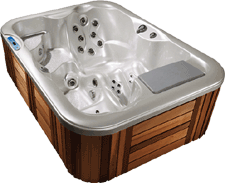 vier persoons bubbelbad spa Little dipper de luxe