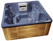 Luxe spa buitenbad whirlpool Poseiddon exclusieve baden